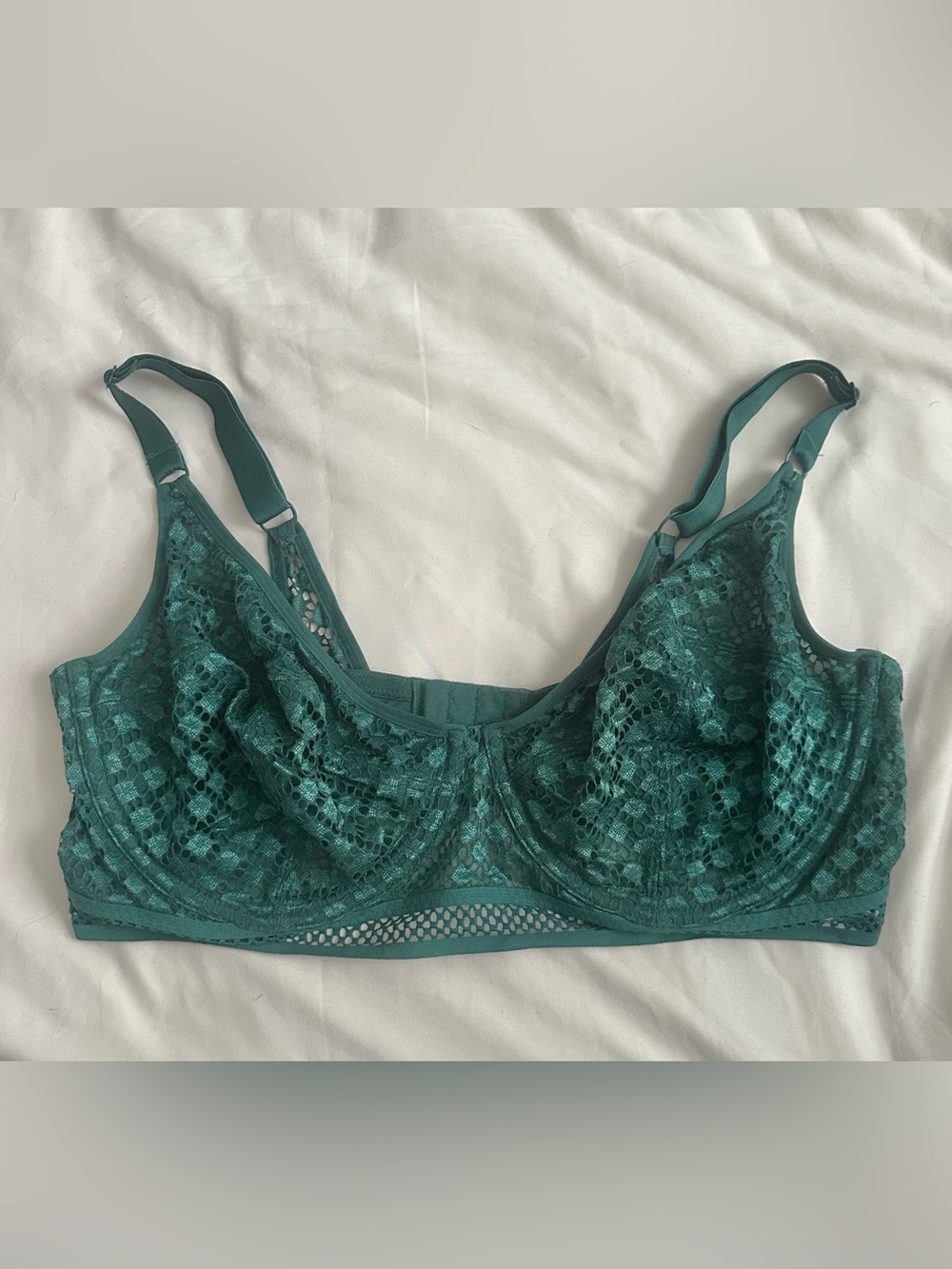 Adore Me Emerald Lace Underwire Bra